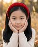 Ribbon candy Braid Detailed Solid Hair Band - Red