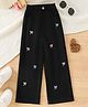 Mark & Mia Cotton Washed Jeans With Bow Embroidery - Black