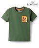 Babyhug Disney Cotton Knit T-Shirt Half Sleeve Graphic Round Neck Green 4-5 Years