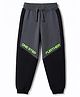 Pine Kids Knit Full Length Cut N Sew & Text Printed Lounge Pant - Black