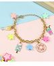 Asthetika Star Beads Embellished Ice Cream Milkshake & Donut Applique Detailed Bracelet - Pink