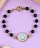 Asthetika Beads Embellished  Detailed Smiley Charm Detailed Nazariya Bracelet - Blue