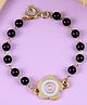 Asthetika Beads Embellished Floral Applique Detailed Nazariya Bracelet - Blue Purple