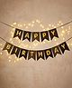 Happy Birthday Banner Royal Gold & Black Theme - 13 Flags| Reusable Party Decoration| Elegant Foil Finish| Bold & Glamorous Design