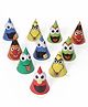 Funny Eye Cartoon Party Caps for Kids  Pack of 10| Colorful Birthday Celebration Head Caps| Lightweight Paper Caps for Party Games, Theme Parties and Fun Events