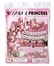 WELCOME Princess Combo Pack - 46 Pcs| Includes Inflatable Foil Baby & Foil Baby Foot| Welcome Prince Banner & 2 Pcs Fringe Curtain's Pink| 40 pcs Balloons