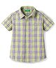 UCB Cotton Woven Shirt Half Sleeves Checks Limegreen 6-9 Months