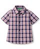 UCB Cotton Woven Shirt Half Sleeves Checks Orange 6-9 Months