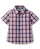 UCB Cotton Woven Shirt Half Sleeves Checks Orange 6-7 Years