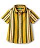 UCB Cotton Woven Shirt Half Sleeves Striped Yellow 10-11 Years