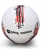 Play Nation Kids Football with Inflation Pin  Size 5 - White| Professional Size Soccer Ball| Match & Training Football| Outdoor Play| Enhanced Control| Durable Machine Stitching| Strong Air Retention