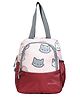 Amary Lunch Bag Cat Rainbow Maroon