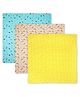 LY'L-SUN 100% Cotton Baby Swaddle Blanket  Pack of 3, Ultra-Soft & Breathable Swaddle Wrap for Newborns | Lightweight Receiving Blanket | Must-Have New Born Baby Essentials, Multicolor