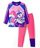 KIDLINGSS Full Raglan Sleeves Unicorn Printed 2 Piece Swimsuit - Pink