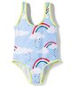 KIDLINGSS Sleeveless Rainbow Printed Swimsuit - Light Blue
