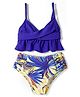 KIDLINGSS Sleeveless Frill Detailed 2 Piece Swimsuit - Blue