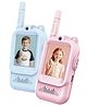 FUNBUN Kids Walkie Mobile Phone Toy Set (Pack of 2) Interactive Video Play Phones for Pretend Communication Fun Talking Toy for Kids Indoor & Outdoor Play (Pink & Blue)
