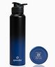 Speedex Stainless Steel Water Bottle 1 Litre (1000 ml), BIS Approved, Leakproof Sipper Cap, Black Blue, Pack of 1