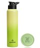 Speedex Stainless Steel Water Bottle 1 Litre (1000 ml), BIS Approved, Leakproof Sipper Cap, Lime Green, Pack of 1