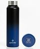 Speedex Stainless Steel Water Bottle 1L (1000 ml), Leak Proof Cap, BIS Approved, for Office, School, Gym & Travel, Black Blue, Set of 1