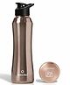 Speedex Stainless Steel Water Bottle 1 Ltr (1000 ml), Leakproof Sipper Cap, BIS Approved Metal Bottle for Office, School, Gym, Travel & Daily Use, Copper Gold, Pack of 1