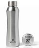 Speedex Stainless Steel Water Bottle 1 Litre (1000 ml), Leakproof Screw Cap, BIS Approved, Silver, Pack of 1