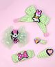 Yellow Bee Disney Mickey & Friends Featuring Minnie Mouse & Daisy Duck Applique Detailed Hair Accessories Set - Green