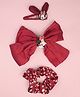 Yellow Bee Disney Mickey & Friends Featuring Minnie Mouse Applique Detailed Hair Accessory Set - Red