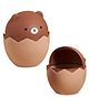 FunBlast Bear Design Table Dustbin with Swing Lid  Mini Waste Bin  Pack of 1 Brown