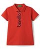UCB Cotton Knit Polo Half Sleeves Red 4-5 Years
