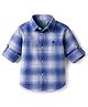 UCB Cotton Woven Shirt Full Sleeves Saturated Check Blue 4-5 Years