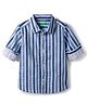 UCB Cotton Woven Shirt Full Sleeves Regular Gradation Striper Blue 6-9 Months