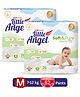 Little Angel Soft & Pure Baby Diaper Pants  12 Hours Absorption, Calendula Infused, AirSlim Fit Medium (7-12 kg) - 52 Pieces