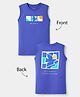 Doreme Sinker Knit Sleeveless Graphic T-Shirt Blue 3-4 Years