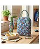 HOOM Kids Insulated Lunch Bag with Thermal Foil Lining & Mesh Pocket With Fun Doodle Print - Sky Blue