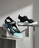 LIBERTY Bees Designed Velcro Closure Sandals - Black