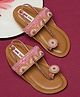 Mine Sole Beads Pearl & Sequins Embellished Geometric Designed Sandals - Pink