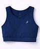 Pine Active Lycra Knit Sleeveless Super Stretch Sports Bra - Navy Blue