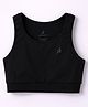 Pine Active Lycra Knit Sleeveless Super Stretch Extra Soft Sports Bra - Black