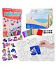 PLUSPOINT Foil Art Kit for Kids Animals Theme 100+ Foam Stickers Arts and Crafts, No Mess Art for Kids, Fun Craft Kits & Supplies, DIY Creative Activities, Travel Toys Gifts for Girls & Boys Ages 5+