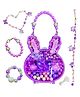 PLUSPOINT Jewellery  Making DIY Beads Set for Kids Necklace Making Complete Craft Kit Featuring 200+ Beads for Necklaces and Bracelets Perfect Activity Toys for Kids and the Best Gift - Multicolor
