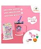 ilearnngrow Unicorn Fun Bundle for Kids  Sipper Bottle, Eraser & Wallet | Magical Unicorn Gift Set