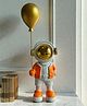 Sun~Mun Decors Orange Astronaut with Balloon