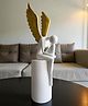 Sun~Mun Decors White & Golden Lady with Wings
