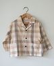 Love the World Today Cotton Woven Full Sleeves Checked Shirt - Beige