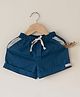 Love the World Today Cotton Woven Colour Blocked Shorts - Blue