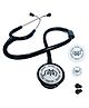 Welloma Classic III Stethoscope (Silver) | High Acoustic Sensitivity | Stainless Steel Chest piece | Durable Next-Gen Tubing | Latex-Free | For Doctors, Nurses & Medical Use