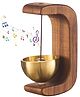 WOLTAX Wood Doorbell Chime, Magnetic Doorbell Chime, Chime Shopkeepers Bell, Brass Door Bell Chime, Doorbell Attached for Little Door Opening