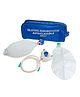 MQUIP Adult White Silicone Ambu Bag (1600ml) | Manual Resuscitator for Adults | Emergency Respiratory Support | 2600ml Reservoir Bag | 1.87m Oxygen Tubing | Latex-Free