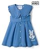 Babyoye Disney Cotton Woven Frock Sleeveless with Minnie Mouse Graphics Blue 6-9 Months